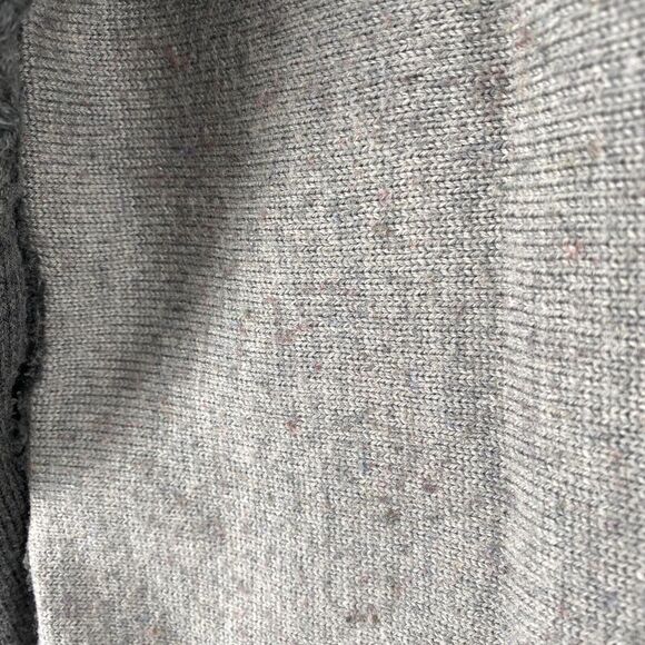 FISHER FOUND Sweater S EILEEN FISHER Patchwork Crafted Jumper Crochet Gray USA - Picture 8 of 13